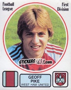 Figurina Geoff Pike - UK Football 1981-1982 - Panini
