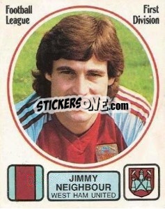 Figurina Jimmy Neighbour - UK Football 1981-1982 - Panini