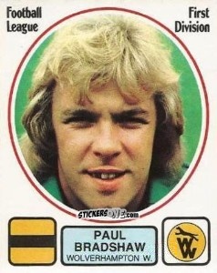 Cromo Paul Bradshaw - UK Football 1981-1982 - Panini