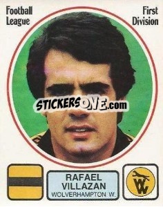 Sticker Rafael Villazan - UK Football 1981-1982 - Panini