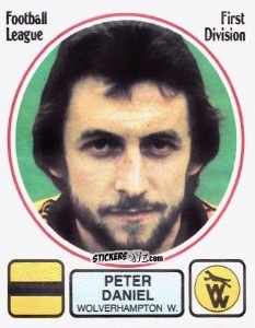 Sticker Peter Daniel - UK Football 1981-1982 n. 324 - Panini