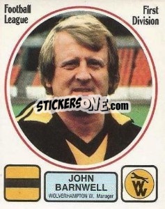 Sticker John Barnwell - UK Football 1981-1982 - Panini
