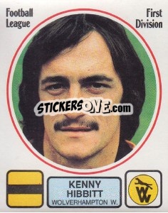 Cromo Kenny Hibbitt - UK Football 1981-1982 - Panini