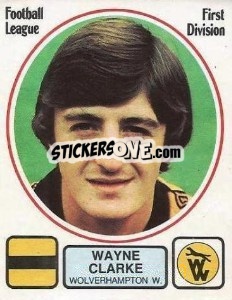 Sticker Wayne Clarke - UK Football 1981-1982 - Panini