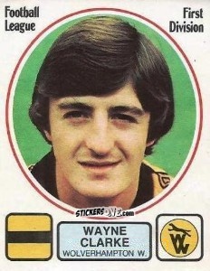 Sticker Wayne Clarke - UK Football 1981-1982 n. 328 - Panini