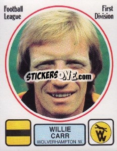 Sticker Willie Carr - UK Football 1981-1982 n. 329 - Panini