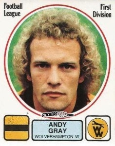 Sticker Andy Gray - UK Football 1981-1982 n. 331 - Panini