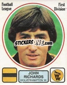 Cromo John Richards - UK Football 1981-1982 - Panini