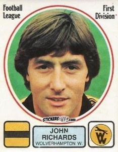 Sticker John Richards - UK Football 1981-1982 n. 332 - Panini