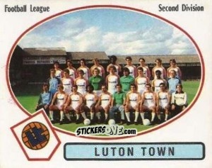 Sticker Team Photo - UK Football 1981-1982 - Panini