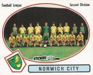 Sticker Team Photo - UK Football 1981-1982 - Panini