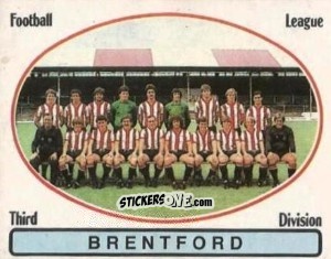 Sticker Team Photo - UK Football 1981-1982 - Panini