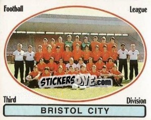 Cromo Team Photo - UK Football 1981-1982 - Panini