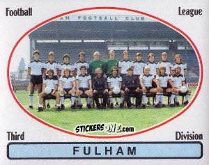 Cromo Team Photo - UK Football 1981-1982 - Panini