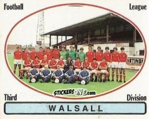 Sticker Team Photo - UK Football 1981-1982 - Panini