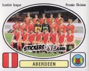 Sticker Team Photo - UK Football 1981-1982 - Panini