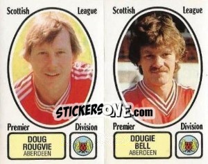 Sticker Doug Rougvie / Dougie Bell - UK Football 1981-1982 - Panini