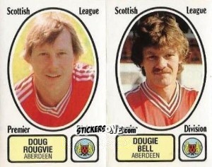 Sticker Doug Rougvie / Dougie Bell - UK Football 1981-1982 n. 418 - Panini