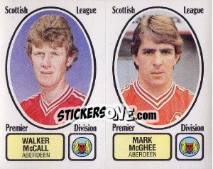 Sticker Walker McCall / Mark McGhee - UK Football 1981-1982 n. 421 - Panini