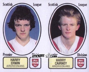 Cromo Harry Erwin / Harry Cairney - UK Football 1981-1982 n. 426 - Panini