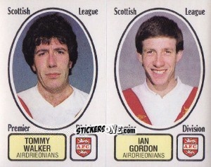 Cromo Tommy Walker / Ian Gordon - UK Football 1981-1982 n. 428 - Panini