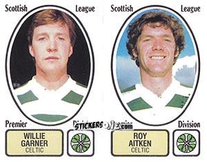 Sticker Willie Garner / Roy Aitken - UK Football 1981-1982 n. 436 - Panini