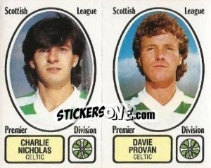 Cromo Charlie Nicholas / Danny Provan - UK Football 1981-1982 - Panini