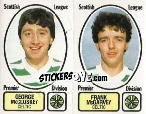 Sticker George McCluskey / Frank McGarvey - UK Football 1981-1982 - Panini