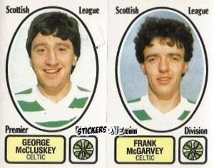 Cromo George McCluskey / Frank McGarvey - UK Football 1981-1982 - Panini