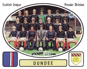 Sticker Team Photo - UK Football 1981-1982 - Panini