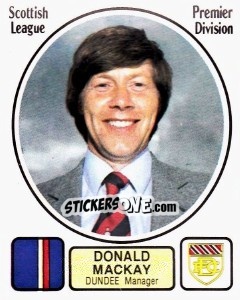 Figurina Donald Mackay - UK Football 1981-1982 - Panini