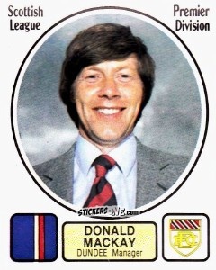 Sticker Donald Mackay - UK Football 1981-1982 n. 442 - Panini