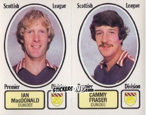 Cromo Ian MacDonald / Cammy Fraser - UK Football 1981-1982 n. 445 - Panini