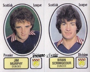 Cromo Jim Murphy / Brian Scrimgeour - UK Football 1981-1982 - Panini