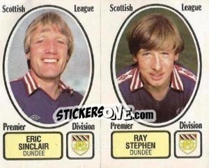 Sticker Eric Sinclair / Ray Stephen - UK Football 1981-1982 - Panini