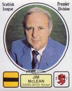 Sticker Jim McLean - UK Football 1981-1982 n. 451 - Panini