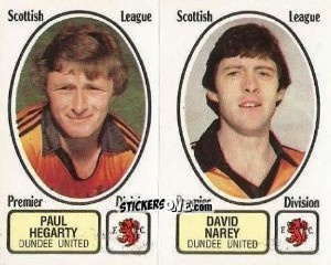 Sticker Paul Hegarty / David Narey - UK Football 1981-1982 n. 453 - Panini