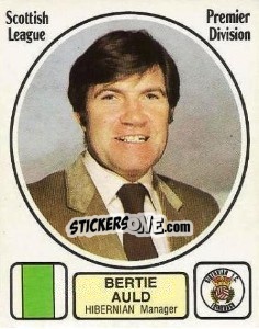 Cromo Bertie Auld - UK Football 1981-1982 - Panini