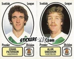 Figurina Craig Paterson / Alan Sneddon - UK Football 1981-1982 - Panini