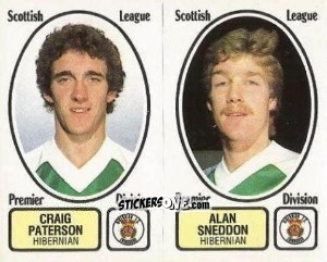 Sticker Craig Paterson / Alan Sneddon - UK Football 1981-1982 - Panini