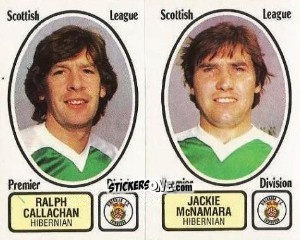 Sticker Ralph Callachan / Jackie McNamara - UK Football 1981-1982 n. 464 - Panini