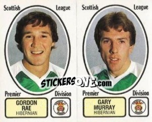 Sticker Gordon Rae / Gary Murray - UK Football 1981-1982 - Panini