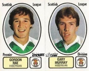 Cromo Gordon Rae / Gary Murray - UK Football 1981-1982 n. 465 - Panini