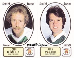 Sticker John Connolly / Ally MacLeod - UK Football 1981-1982 - Panini