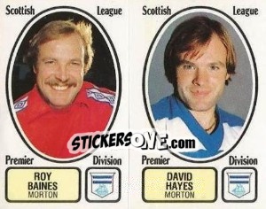 Figurina Roy Baines / David Hayes - UK Football 1981-1982 - Panini