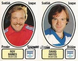 Sticker Roy Baines / David Hayes - UK Football 1981-1982 - Panini