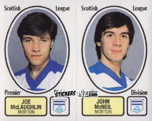 Sticker Joe McLaughlin / John McNeil - UK Football 1981-1982 n. 472 - Panini