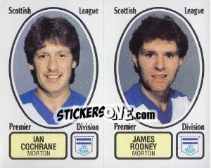 Sticker Ian Cochrane / James Rooney - UK Football 1981-1982 - Panini