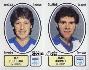 Figurina Ian Cochrane / James Rooney - UK Football 1981-1982 n. 473 - Panini