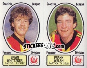 Cromo Brian Whittaker / Frank Welsh - UK Football 1981-1982 - Panini